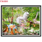 Алмазная живопись сделай сам, мозаика, красота, единорог, лотос, фея, 5D, полноразмерная, круглая, алмазная вышивка, подарок, домашний декор, Прямая поставка