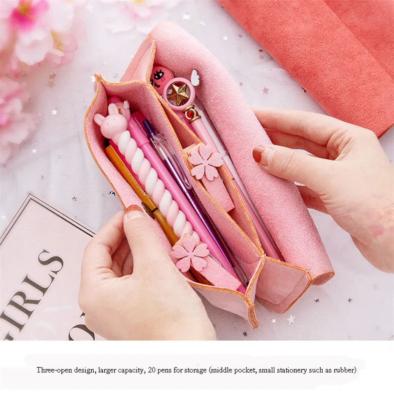 Astuccio scuola kawaii школьные принадлежности для девочек papeleria розовые эстуши grandes escolares cartucheras escolares большая корейская сумочка