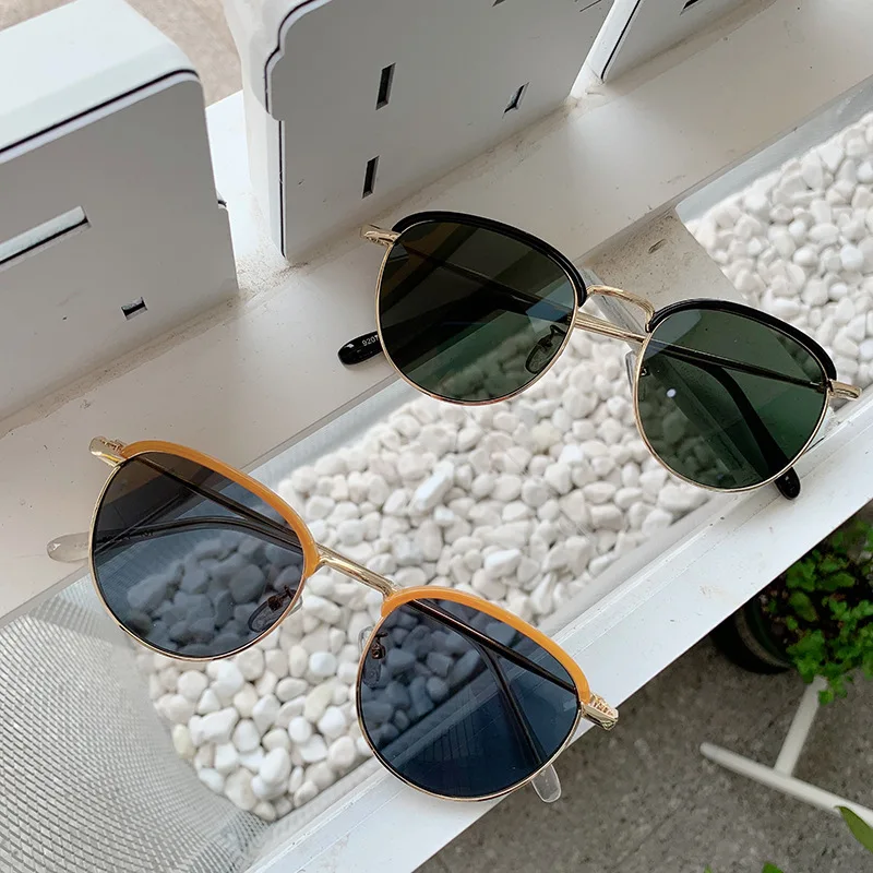 Солнцезащитные очки 2019 Новые Полурамочные Женские модные винтажные дизайнерские зеркальные очки для пары для женщин Shades UV400.