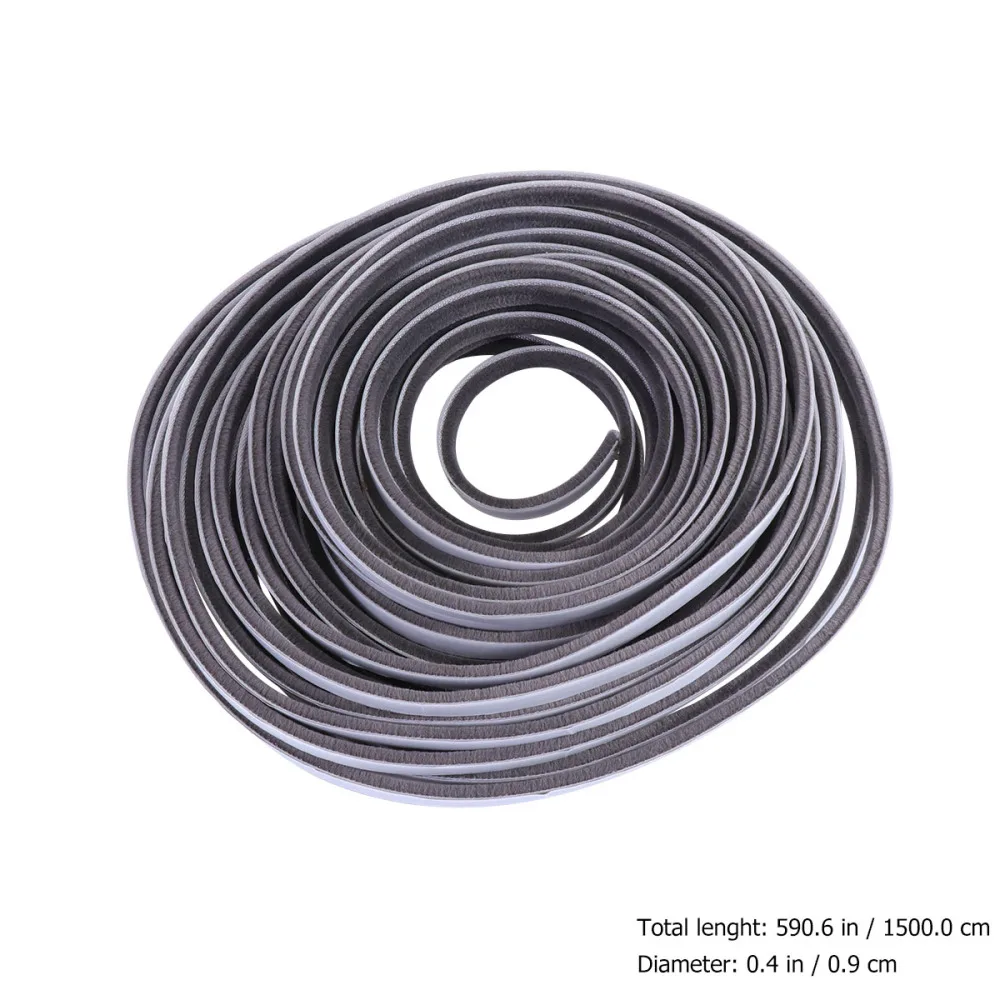 

1 Roll 9x5mm Self-adhesive Doors Windows Sealing Strip Simple Practical Sound Insulation Waterproof Sealing Adhesive Tape for Be