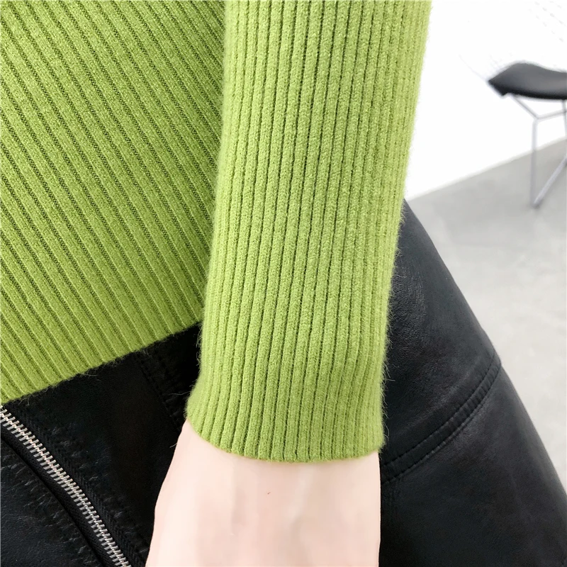 Зимняя одежда вязаные женские свитера пуловеры базовый женский джемпер на весну