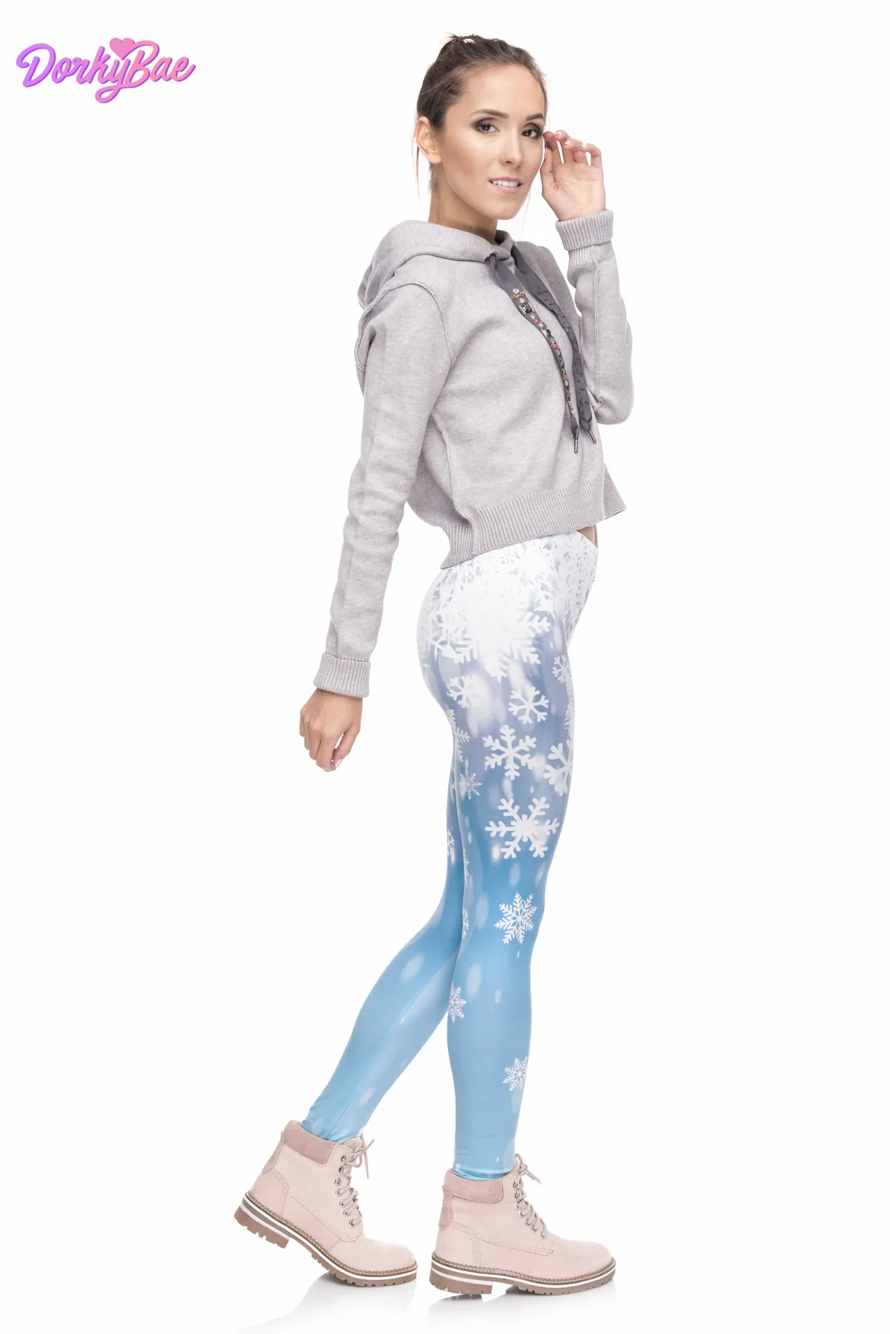 Леггинсы женские из полиэстера с эффектом пуш-ап и высокой талией | Женская