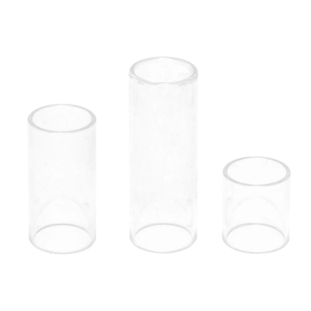 

1 Set 28/50/69mm String Finger Slide Glass Bottle Neck for Electric Guitar