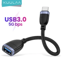kuulaa usb c to usb otg adapter usb 3 0 cable usb type c male to female cable adapter for macbook pro samsung type c adapter
