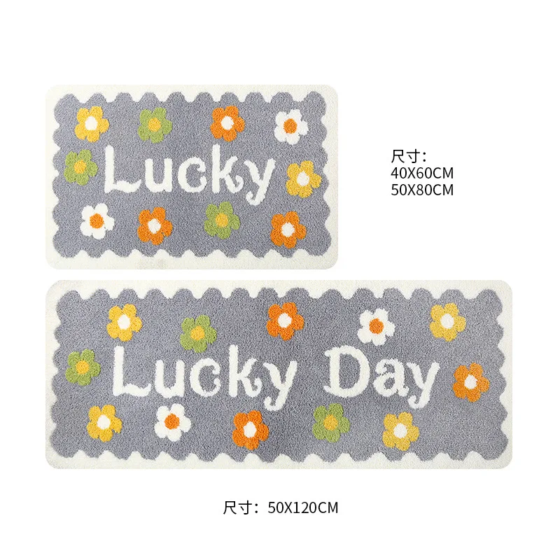 

Daisy bathroom and toilet door absorbent non-slip floor mats entering the door bedroom bedside floor mats and carpets