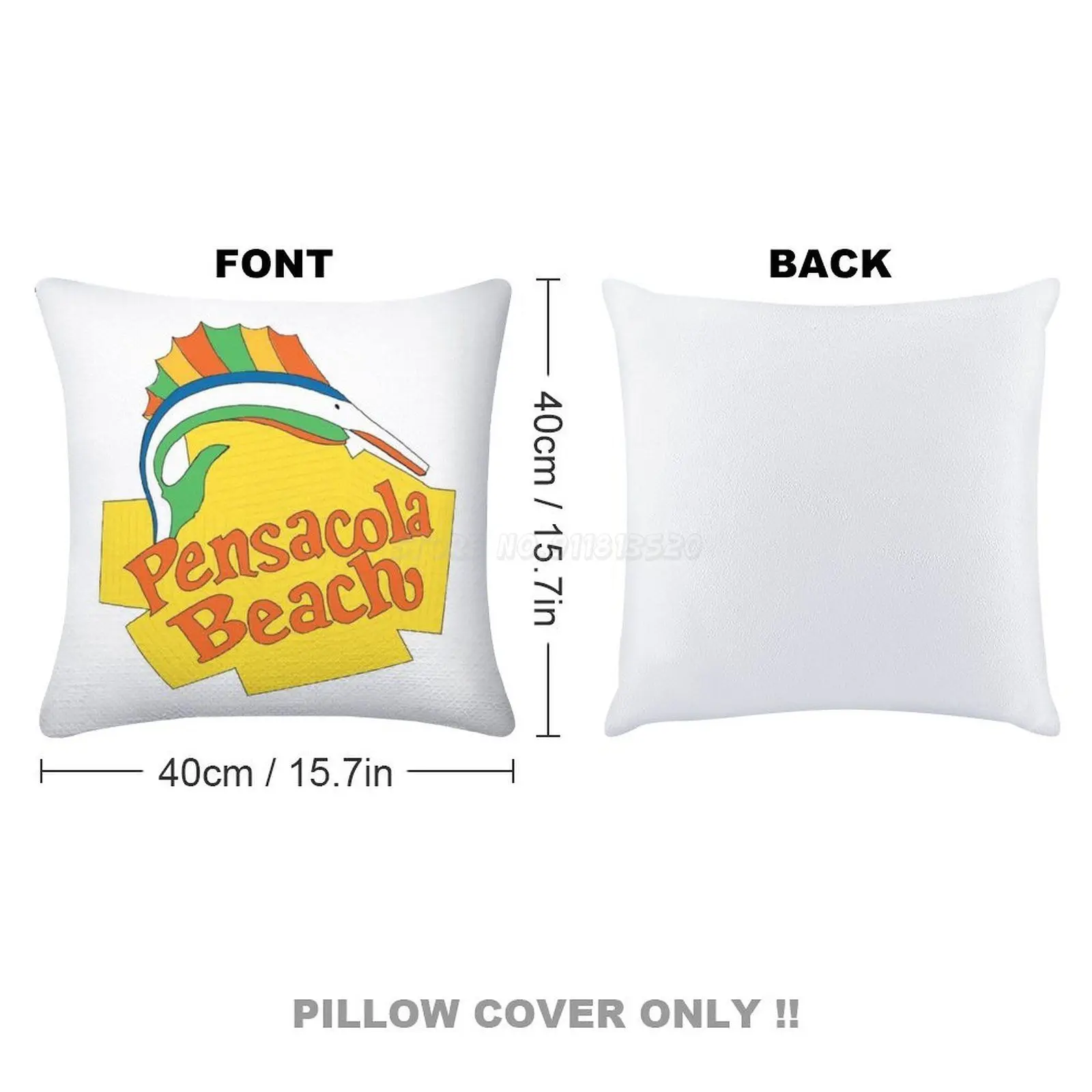 Пляжный Чехол на подушку с пайетками 40 х40 см | Дом и сад