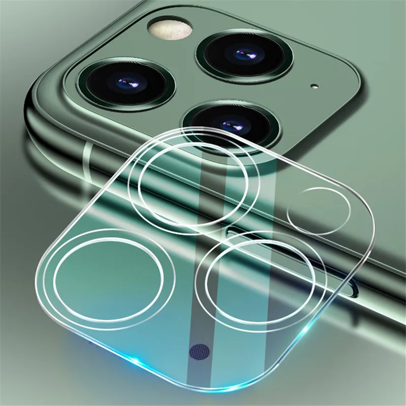Transparent Полностью прозрачная пленка для iPhone 11 3D полное покрытие Задняя камера объектив Защита экрана для iPhone 11 Pro Max чехол из закаленного стекла - Цвет: Transparent