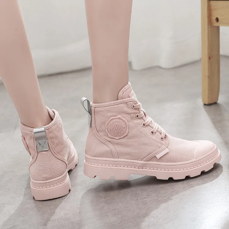 Mhysa/Новинка; Повседневная Женская парусиновая обувь; коллекция года; сезон осень; женские ботинки с толстым высоким берцем; модные удобные мягкие уличные женские ботильоны