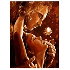 Алмазная мозаика 5d сделай сам Love, полноразмерная вышивка, круглые стразы из страз, романтическая картина для пар, A1275