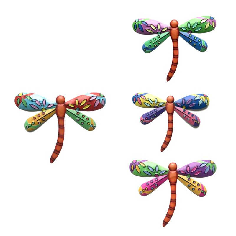 

Metal Dragonfly Artwork Statue Pendant For Garden Decoration Miniaturas Statues Outdoor For Yard Sculptures Hanging Decoration
