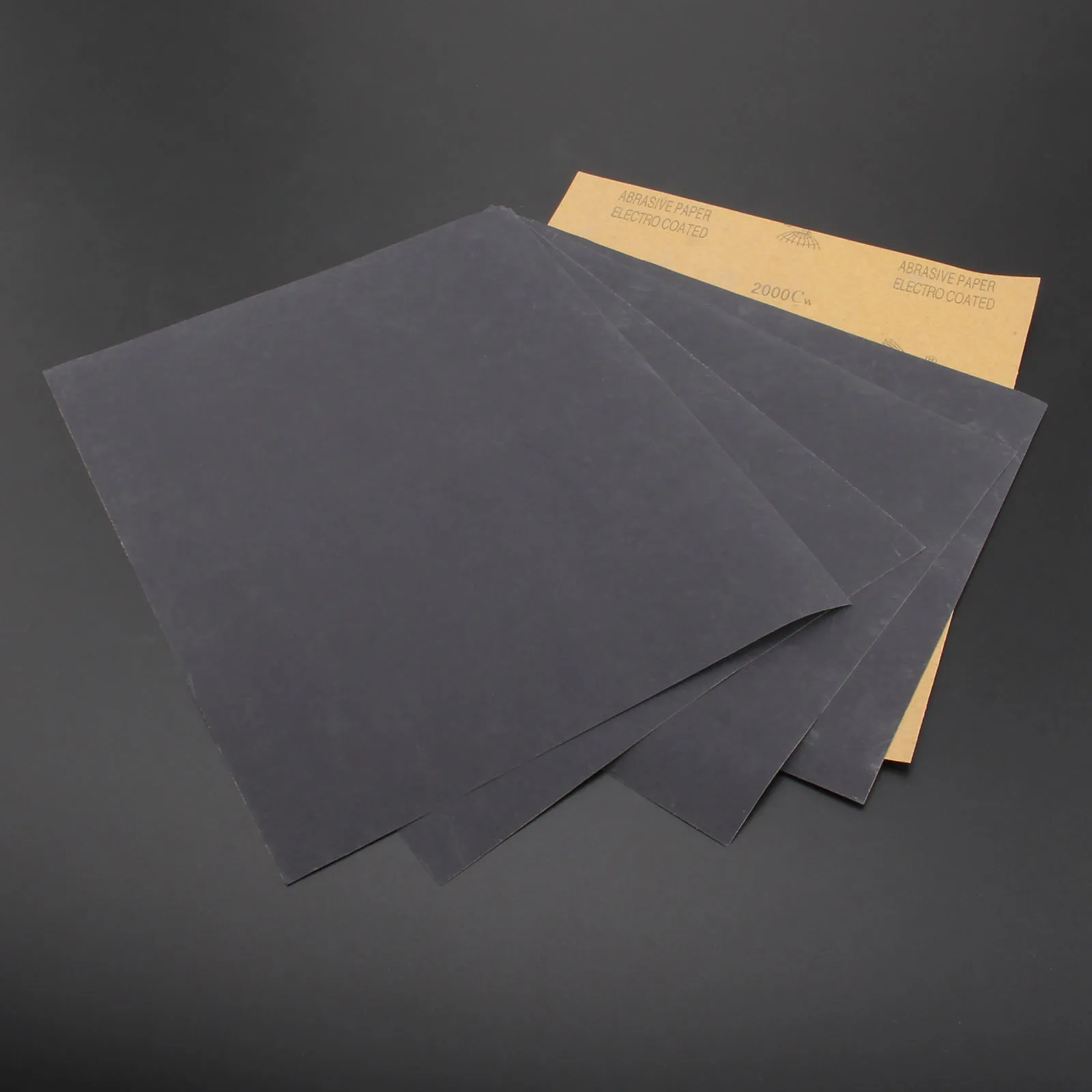 5 листов бумага для песка водостойкая абразивная силикон карбид полировка