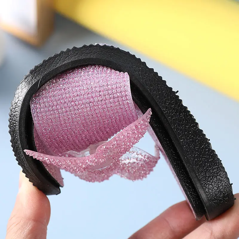 Новинка 2021 тапочки принцессы для девочек с розовым бантом украшенные