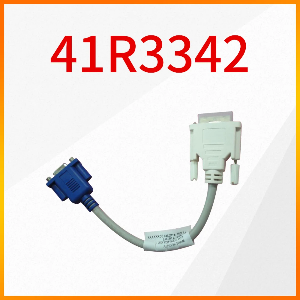 

Оригинальный кабель адаптера 41R3342 Lenovo, видеокарта, кабель DVI-VGA с одной головкой, кабель адаптера DVI-VGA 24 + 5
