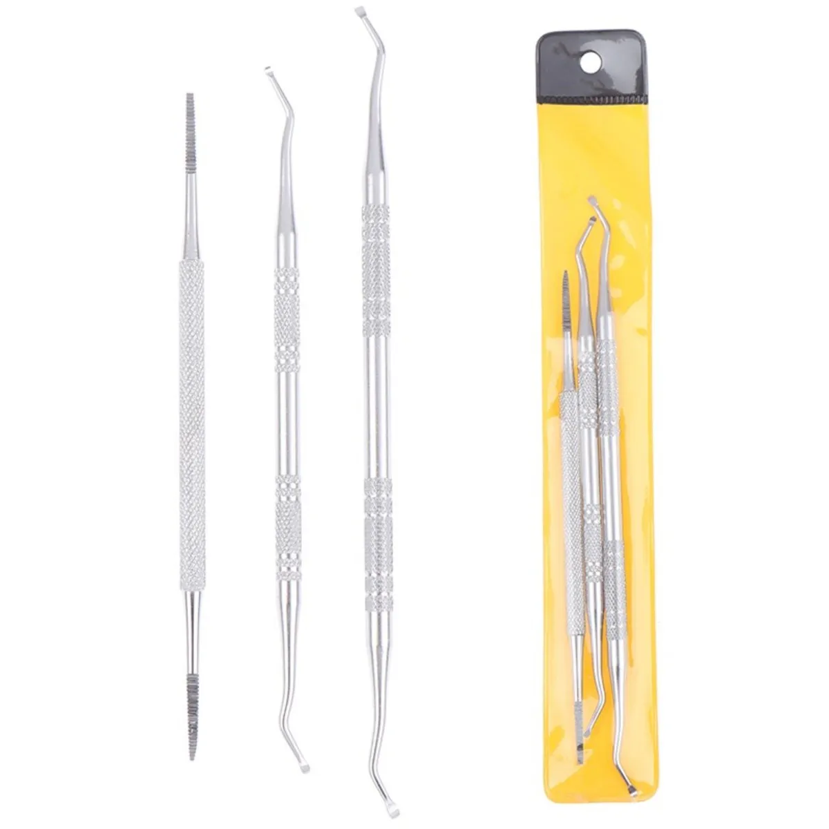

3pcs Toe Nail Care Hook Ingrown Double Ended Ingrown Toe Correction Lifter File Manicure Pedicure Toenails Clean Foot Care Tool