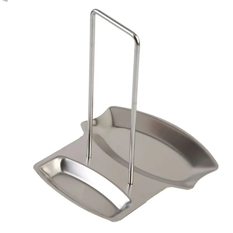 Stainless Steel Pan Pot Cover Lid Rack Stand Spoon Holder Kitchen Accessories Stove Organizer Storage Soup Rests | Дом и сад