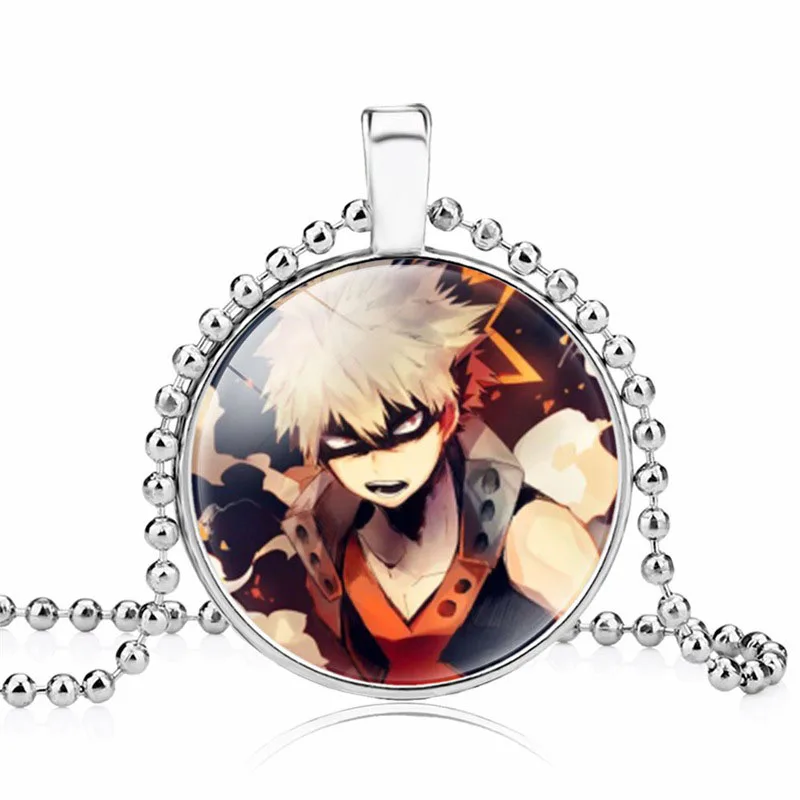 Ожерелье с бисером из аниме моя геройская академия стеклянный кабошон в стиле