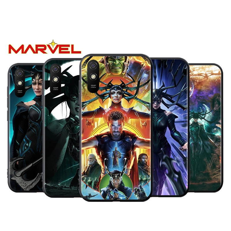 

Hela marvel cool for Xiaomi Redmi 10X Pro 9C 9A 9T 9 GO K40 K30 Ultra K20 8 7 S2 6 5 4X Pro Soft Black Phone Case