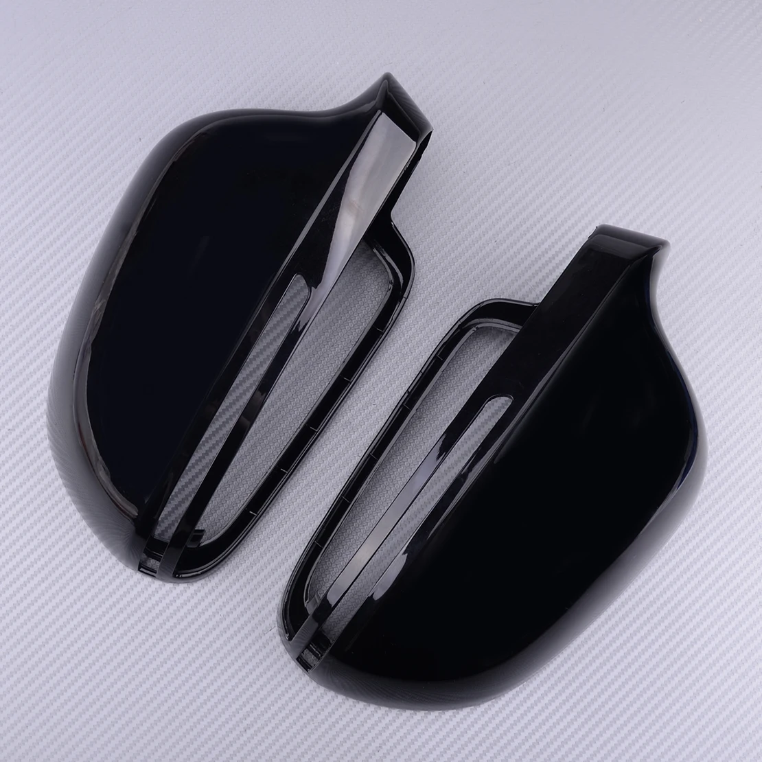 

4F0 857 527 1 пара блестящее черное боковое крыло зеркало заднего вида крышка корпус подходит для AUDI A3 A4 A5 A6 с боковым ассистированием 8T0 857 527