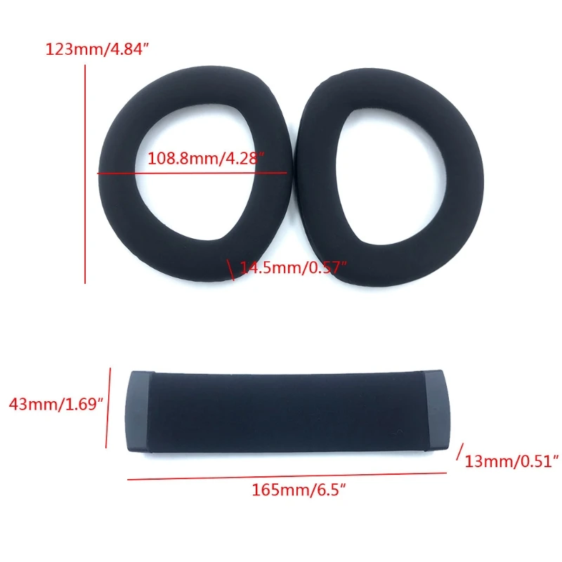 

1 Pair HD800 foam Ear Pads pillow Cushion Cover for Senn heiser HD800 HD800S EarPads Headphone Headset EarPads T21B