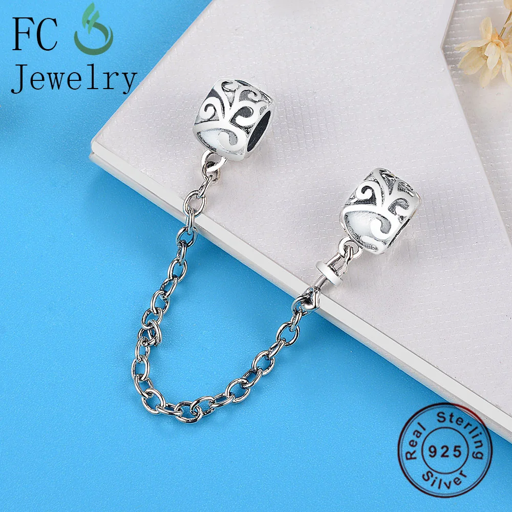 FC ювелирные изделия подходят оригинальный бренд Шарм браслет 925 серебро Ретро
