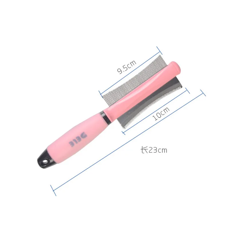 

Double Sided Pet Brush For Remove Cat Dog Hair Grooming Puppy Fur Care Coat Smoothing Slicker Bristles Comb Brush Beauty Tool