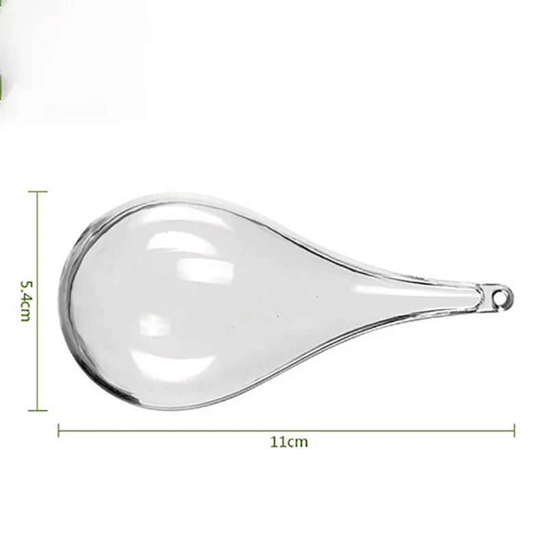 

Transparent Plastic Water Drop Hanging Ball Bauble Ornament Xmas Wedding Party Supplies Transparent Christmas Tree Decor