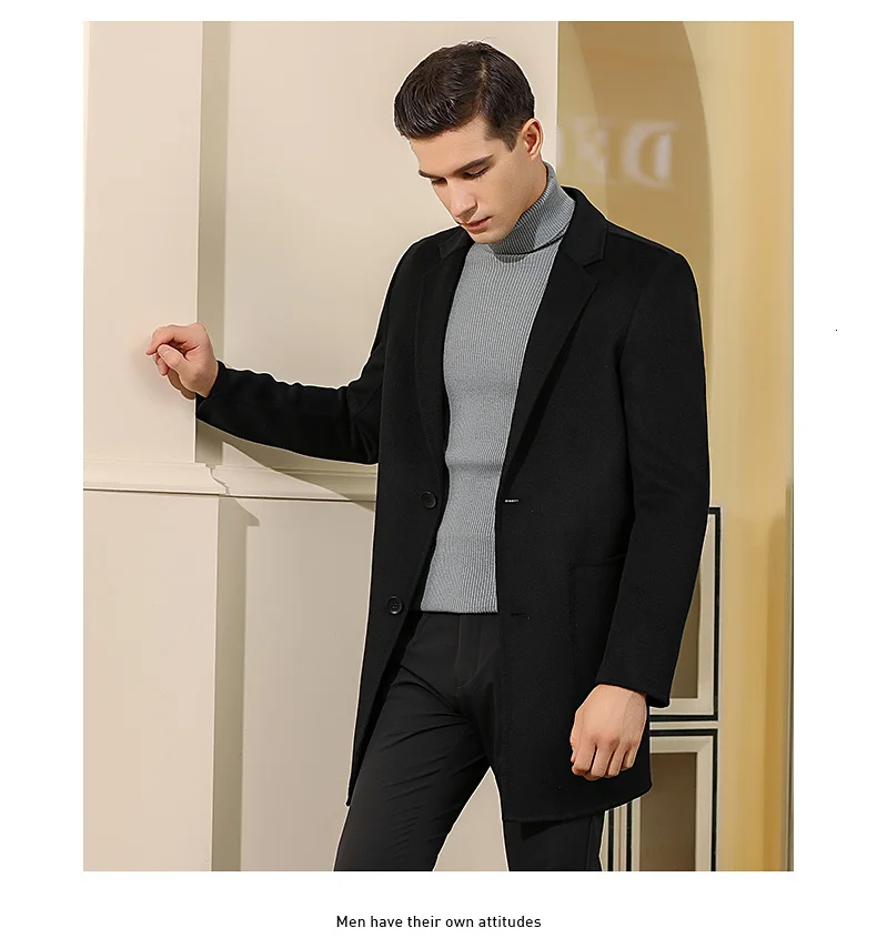 winter jacket men's high quality casual wild men's jacket with buttons