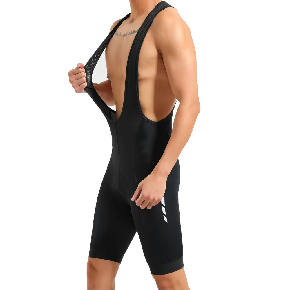 Мужские летние полностью черные велосипедные шорты эластичные брюки на