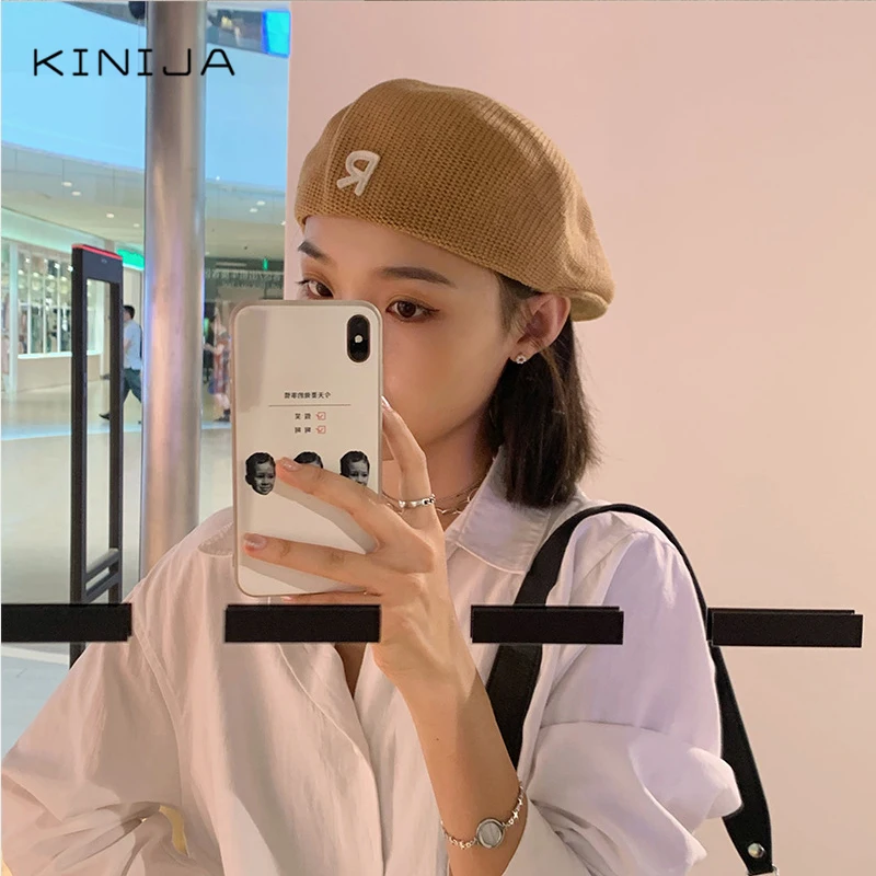 Осенний Новый вязаный берет в британском ретро стиле унисекс корейская мода