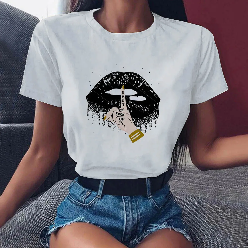 

2021 Women T-shirts Cartoon Funny Cool Harajuku Print tshirt Harajuku Graphic 90s Short sleeve Fashion Aesthetic tee shirt femme