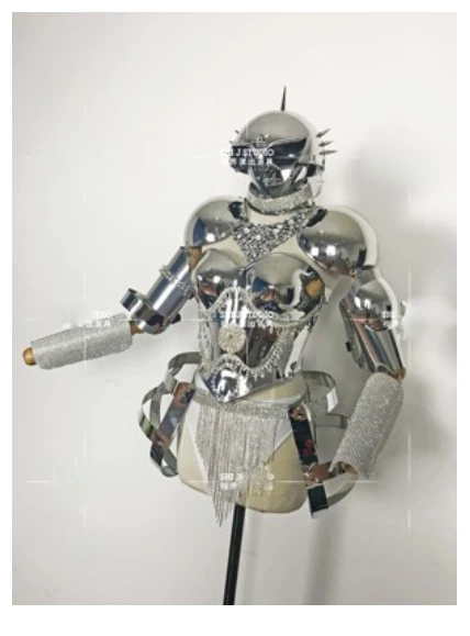 Костюм для косплея gogo технологии будущего космическое зеркало танцевальный