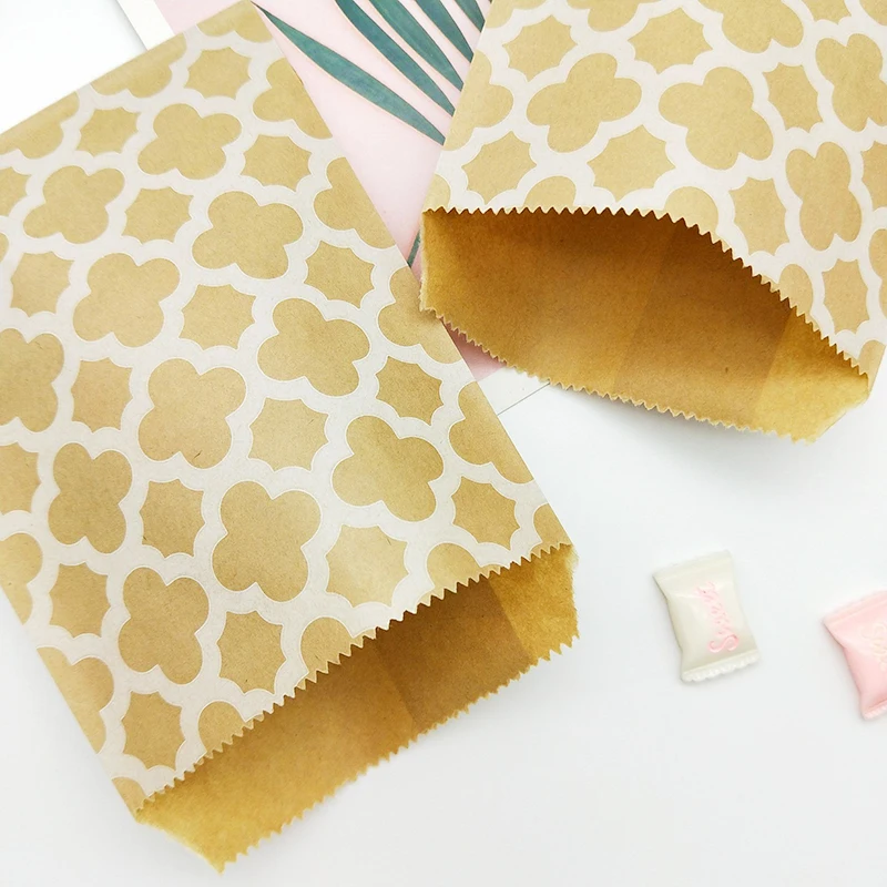 Маленькие пакеты из крафт-бумаги 100 шт. плоские сумки для товаров 4 &quotx 6&quot