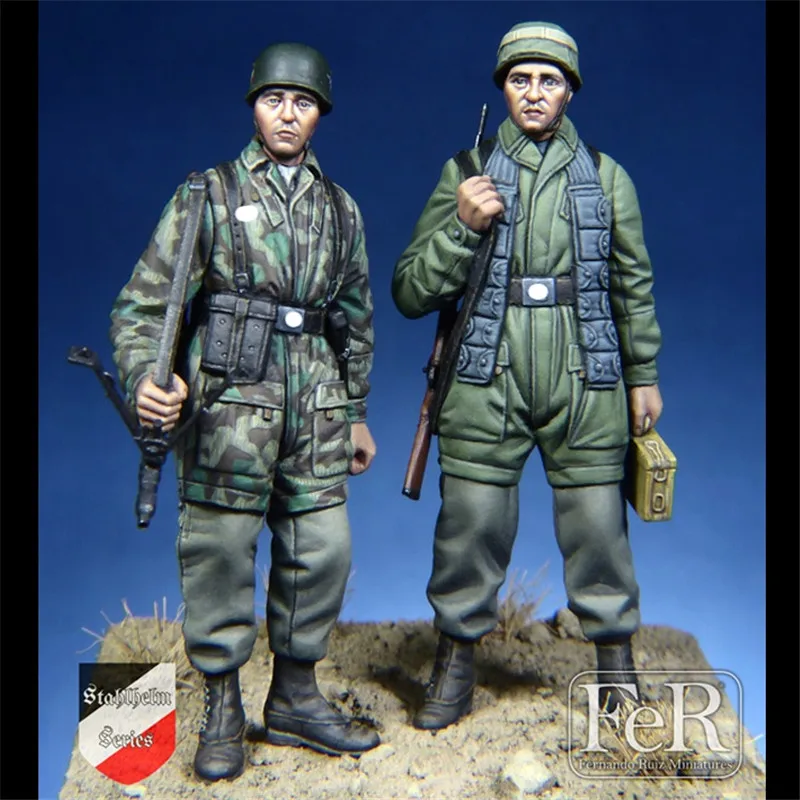 2 шт. воины-десантники фигурка из смолы модель 1/35 набор сборочные модели