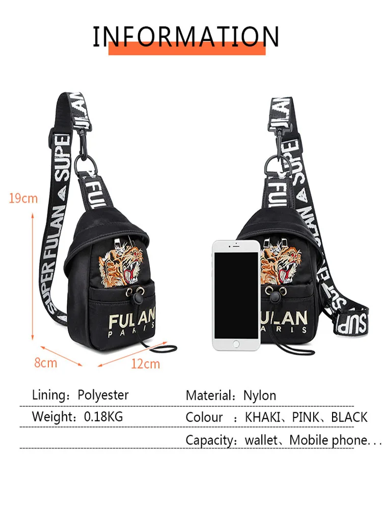 Нагрудная сумка для женщин новинка 2020 универсальная женская мессенджер с