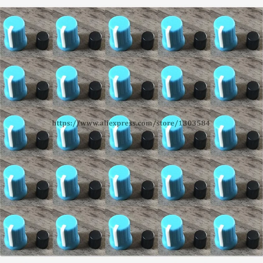 500 шт. поворотная ручка управления синий для Pioneer XDJ RX R1 RZ AERO DJM T1 S9 DIY DJ|Аксессуары