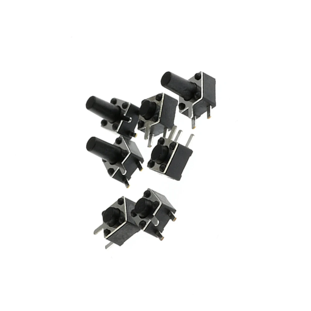 

50PCS/LOT 4.5*4.5mm Momentary Tact Switch Push Button Switch 3PIN Micro Switch For TV/home use Button 4.5*4.5*3.8 4.3 5 6 7 8 MM