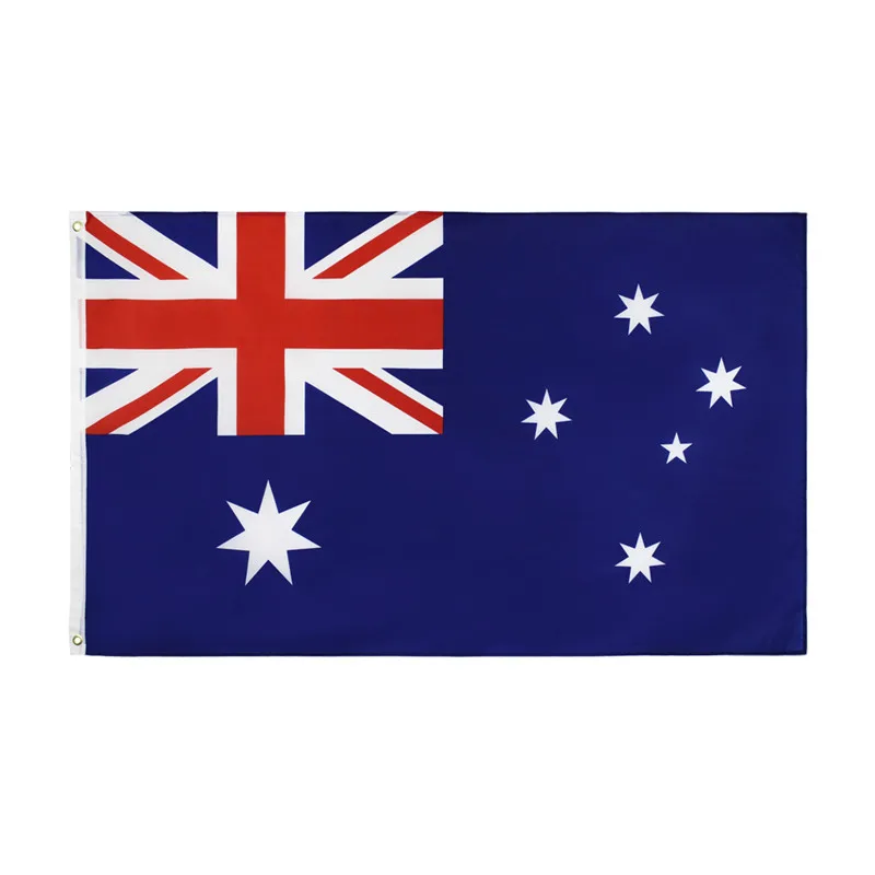 

10 Pieces 5' x 3' AU AUS Aussie Australia Australian National Flag Banner Polyester with Brass Grommets 150cm x 90cm