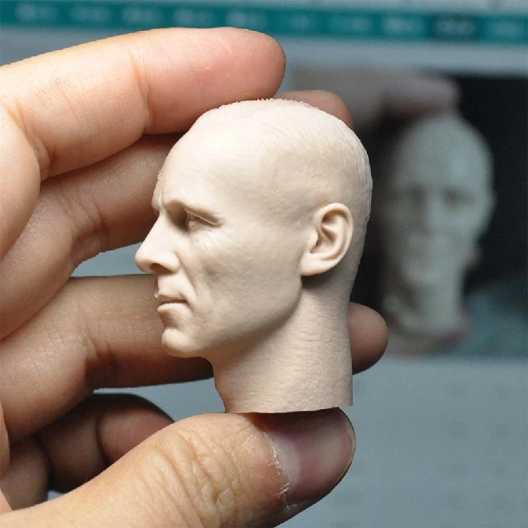 Масштаб 1/6 офицер Второй мировой войны Неокрашенная модель головы для 12-дюймовых