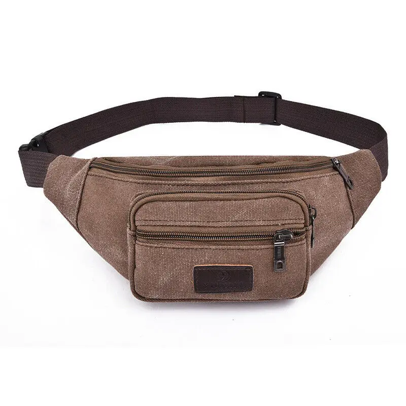 Fashion Men's Belt Bag Fanny Pack Canvas Shoulder Sports Travel Wallet Package Hip Waist Much Hot Purse Heuptas | Багаж и сумки