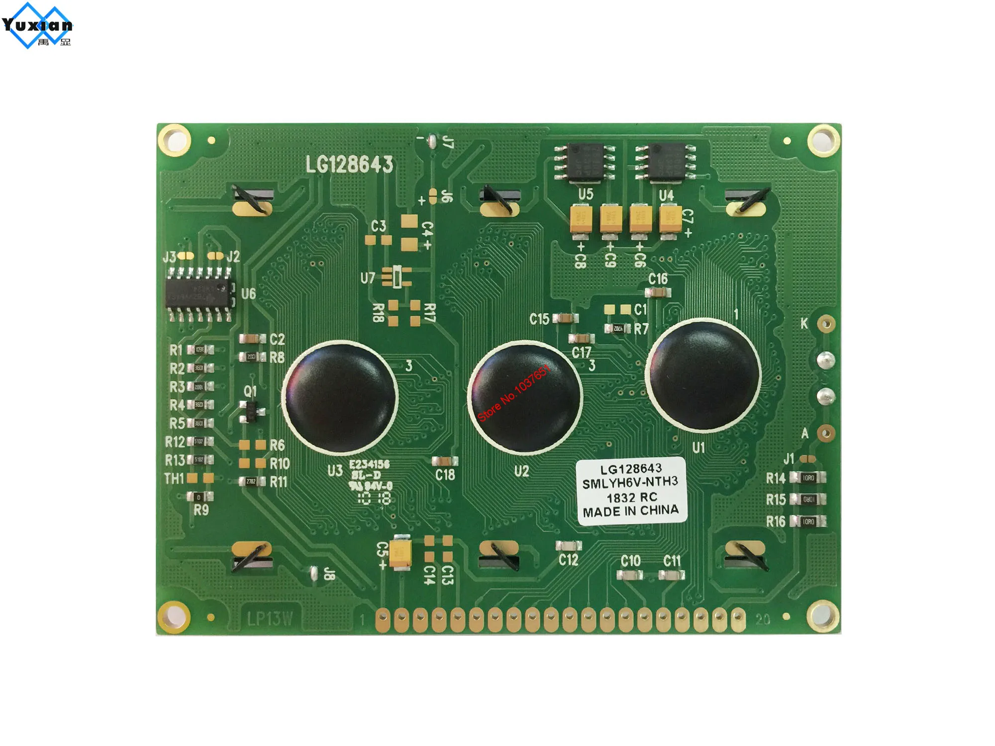 128x64 ЖК-дисплей LG128643 зеленая Нижняя подсветка 5 в NT7108 Совместимость AG12864A WG12864A