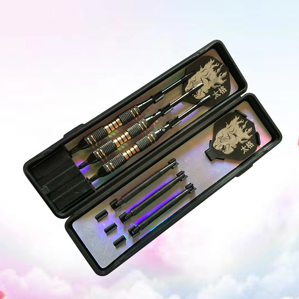 

1 Set Copper Darts 18g Safe Professional Needle Tipped Darts Flights Darts for Dart Game