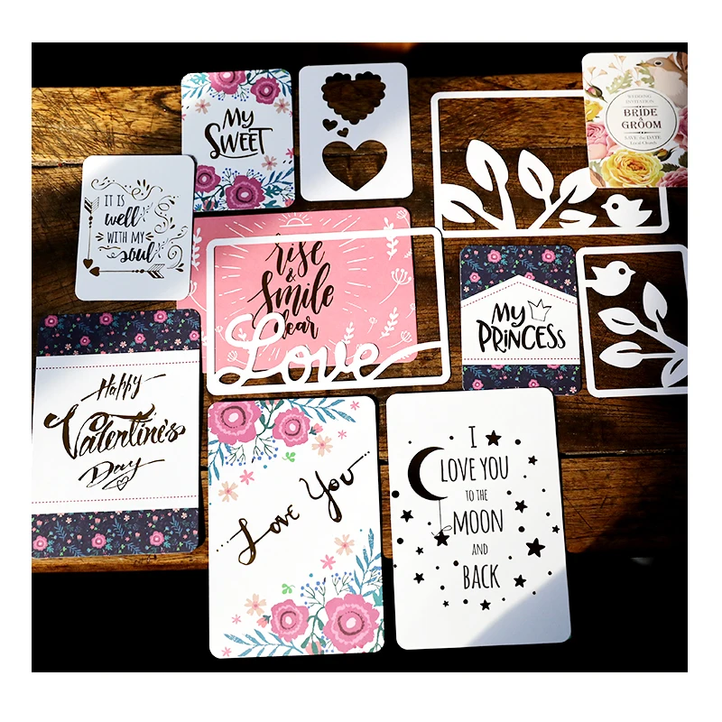 

12 шт. мой милый журнала золото Фольга выдалбливают карманные карты для Скрапбукинг DIY проектов/фотоальбом/карты/бумажник карты Высокое каче...