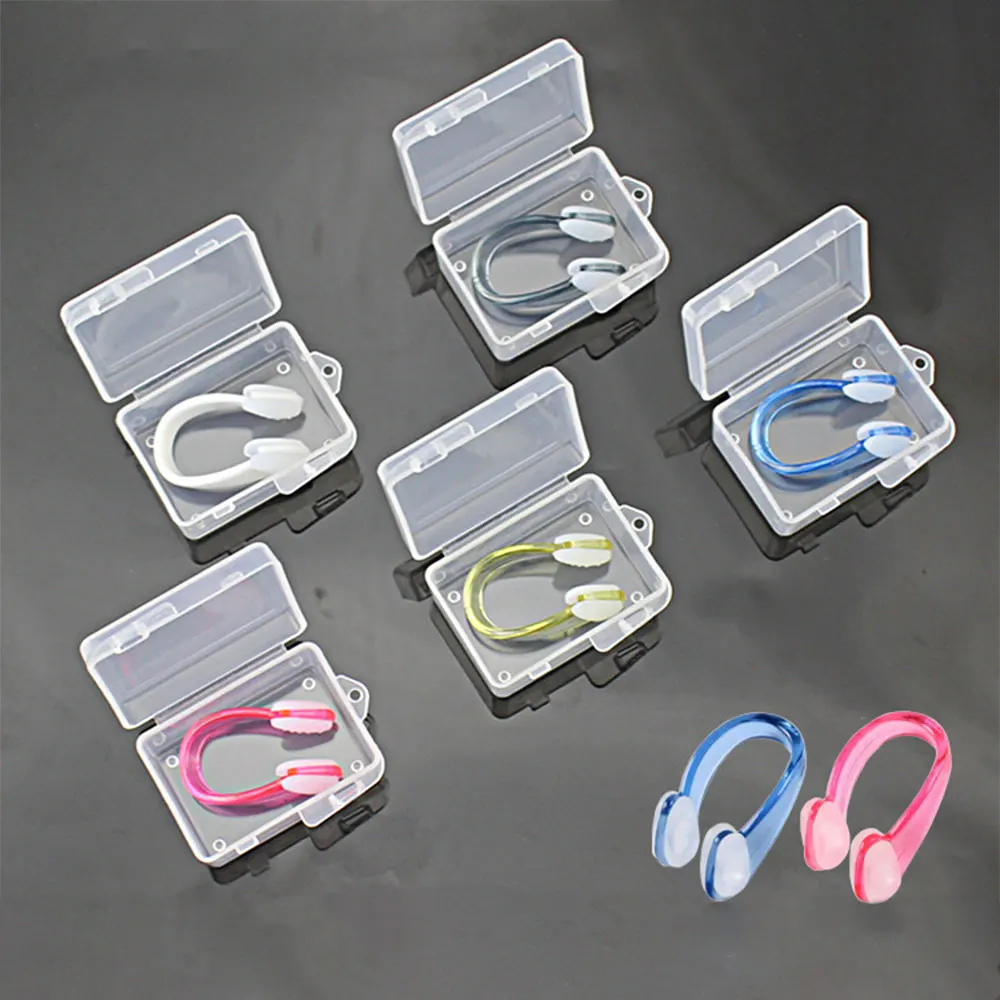 

6set Waterproof Earplug Nose Clip Waterproof Swimming Soft Silicone Diving Swimming Pool Fitness Accessories Nasal Splint