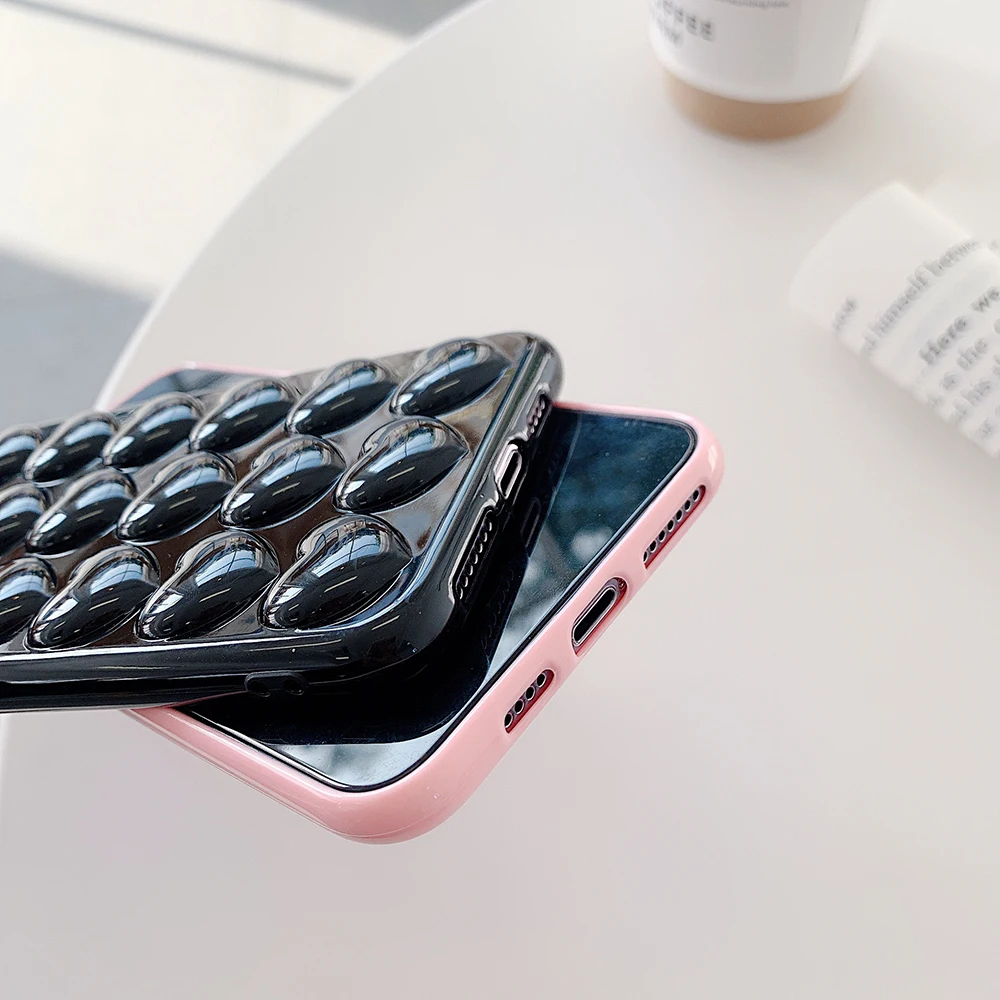 Мультфильм 3D любящее сердце яркие цвета чехол для телефона iPhone 12 11 Pro Max мини XS XR 7