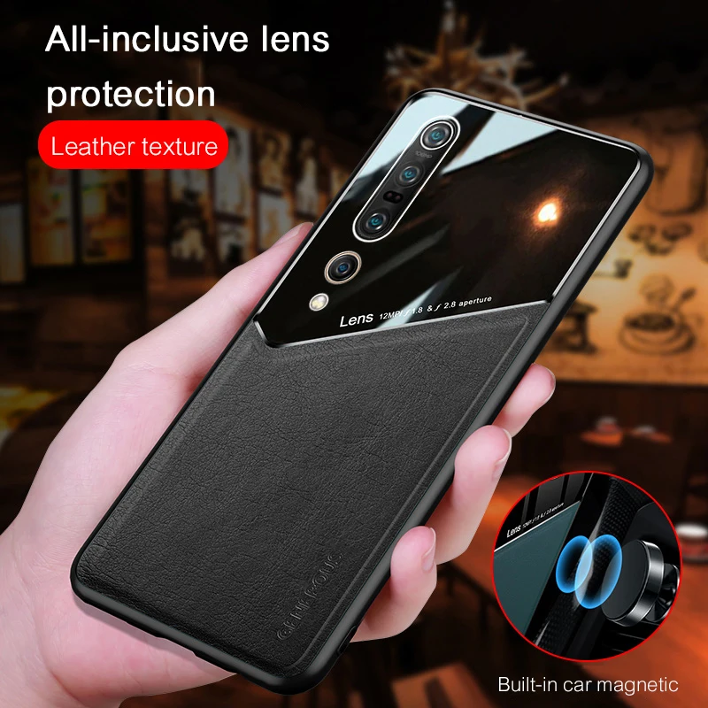 Phone Case For Xiaomi Mi 10 Pro Ultra Mi Note 10 Lite Luxury Leather Camera Protection Cover For Redmi K30 K20 Mi 9T Pro Cases