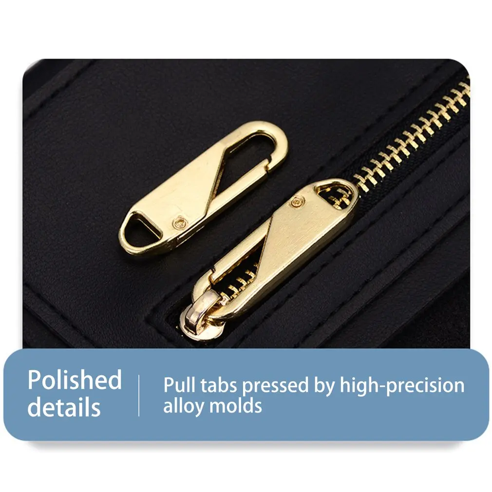 

5pcs/set Zipper Pull Zipper Repair Kit Replacement Pullers Handle Zipper Fixer Zipper Sliders For Luggage Cloths Jacket