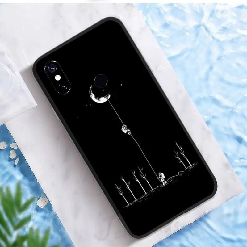 

Space cartoon astronaut universe Phone Case For Xiaomi Redmi note 7 8 9 t k30 max3 9 s 10 pro lite