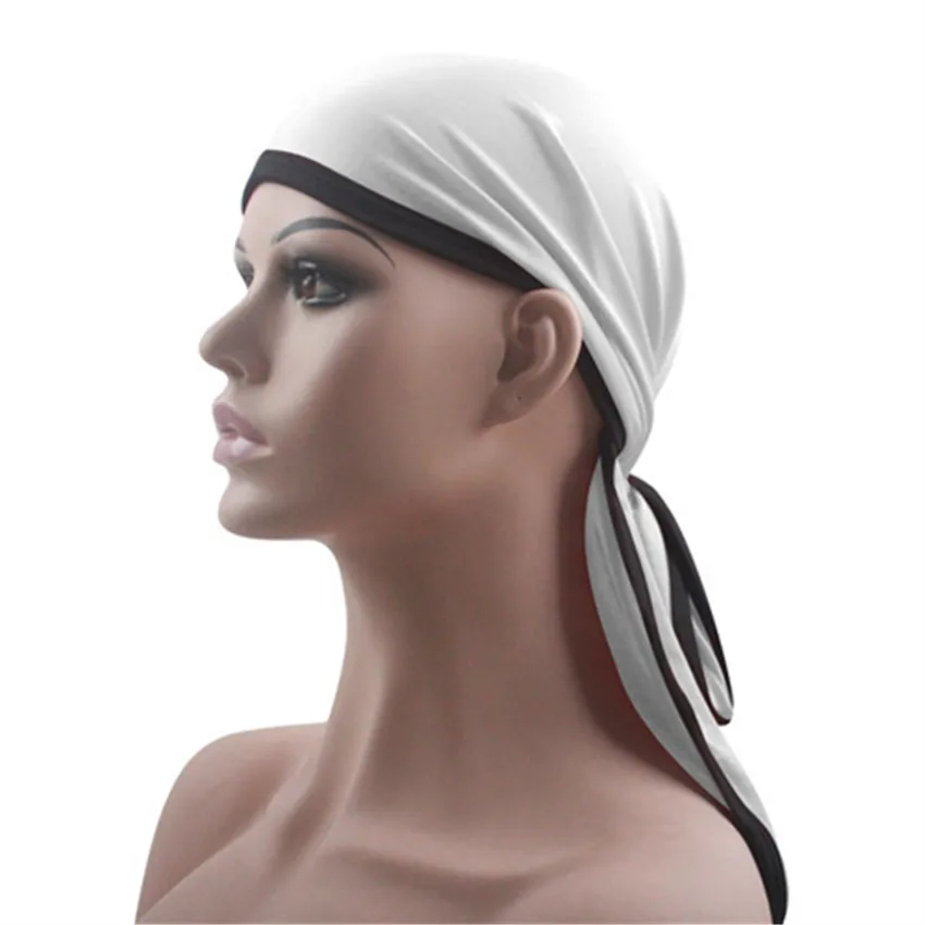 Новые модные мужские и женские атласные парики для волос Бандана тюрбан