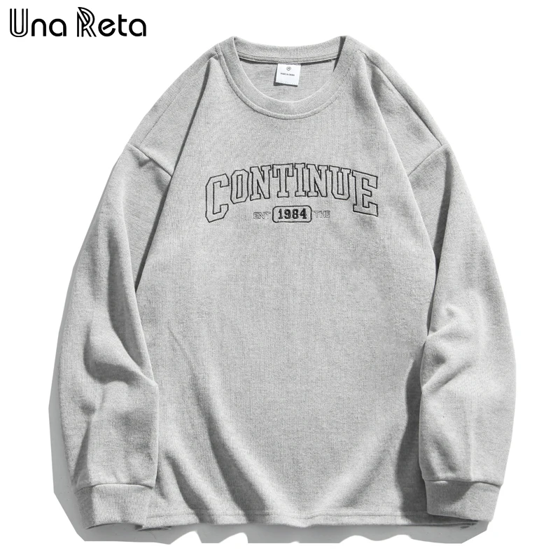 

Una Reta Men Sweatshirt Fashion New Hip-Hop Hoodies Casual Men Pullover Tracksuit Harajuku One Piece Print Letter Sweatshirts