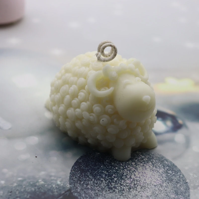 Форма в виде овечки DIY лампы форме свечи мыло силиконовые формы для изготовления